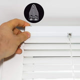 BBTO 40 Pcs 1 Inch Blind Hold Down Brackets Clear Plastic Blinds Hooks Bottom Rail Hold Clips Replacements Mini Horizontal Blinds Shades Windows Doors or Home or Rv