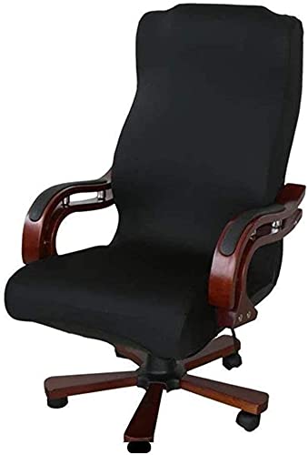 DHXYZZB Office Computer Chair Cover, Universal Replacement Removable Rotating Stretch Resilient Desk Boss Armchair Chair Cover Slipcover High Back Large Size