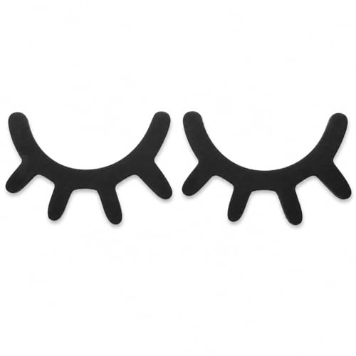 VOSAREA Sleepy Eyes Wall Decor: Wooden Eyelash Wall Art Decal Nursery Decor 3D Sleepy Eyes Stickers Prop for Christmas Baby Room Kids' Bedroom, Black