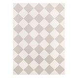GarveeHome Beige Area Rugs 8x10 Living Room Checkered Washable
