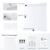 100% Blackout Roller Shades Cordless Blinds for Indoor Windows,Free-Stop Window Shades Pull Down,Thermal Insulated Fabric UV Protection,Blackout Window Guard Blinds for Home,Office,White,34" W x 72" H
