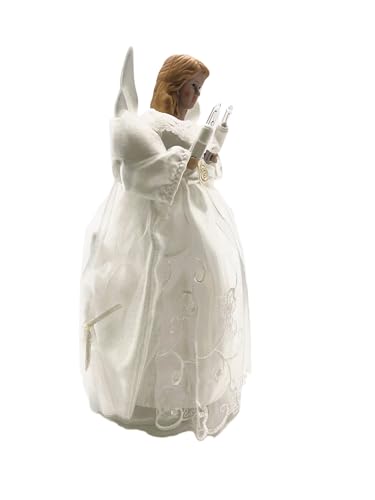 KSA 10" Lighted Seasons of Elegnace Angel Christmas Tree Topper - Clear Lights