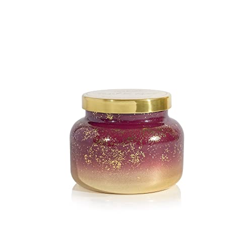 Capri Blue Glimmer Jar Candles - Luxury Holiday Scented Candles for Home - Long Lasting Soy Wax Blend - Scented Holiday & Home Decor - Tinsel & Spice Signature Jar (19 oz)