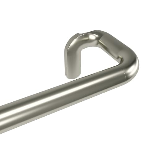 Umbra Twilight Curtain Rod Set – Wrap Around Design Ideal for Blackout or Room Darkening Panels, 30 to 84 Inches, Nickel
