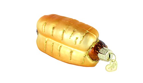 Old World Christmas Ornaments: Hot Dog Glass Blown Ornaments for Christmas Tree (32050)