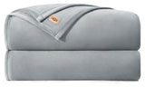 UGG Coco Queen Bed Blanket, Fleece Blanket, 90" x 92", Grey (Seal Gray)
