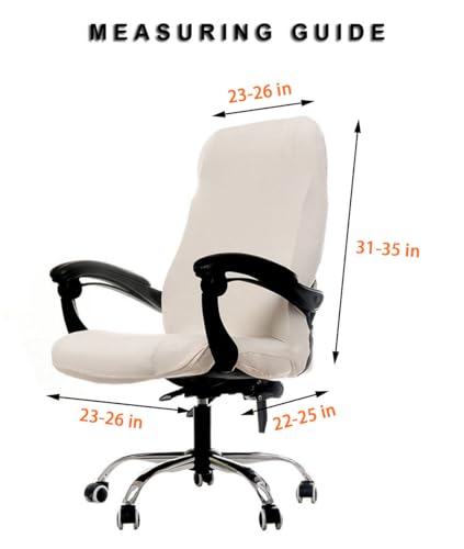 WOMACO Printed Office Chair Covers, Stretch Computer Chair Cover Universal Boss Chair Covers Modern Simplism Style High Back Chair Slipcover - Pink, X-Large