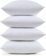 22X22 Pillow Inserts - Throw Pillow Set - Cushion Inserts for Decorative Throw Pillows Covers - Soft & Supportive Pillows for Couch, Sofa, Bed, or Chair, 4 Pack - 22" x 22"