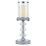 Candle Holder, Pillar Candle Holders, Crystal Candlesticks Holder for Wedding, Parties, Events, Chirstmas,Home Decor, Table Centerpieces CH048LD