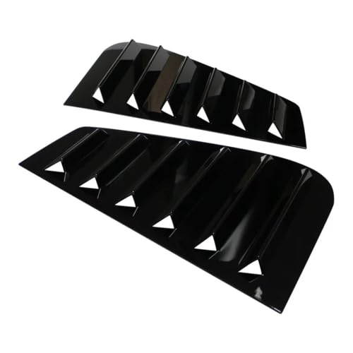 Car Rear Window Side Vent Shutter Louver Cover Trim Exterior Accessories Body Kits Fit for VW Golf 4 MK4 1997-2006(Carbon Look)