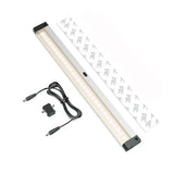 EShine 12 inch LED Dimmable Under Cabinet Lighting Strip, NO Sensor, Black, with Accessories (No Power Supply Included), Warm White (3000K)