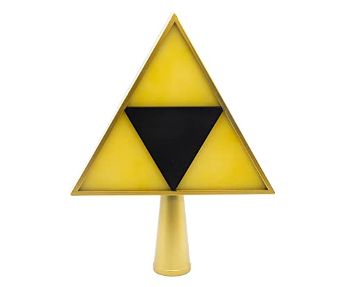The Legend of Zelda 7-Inch Triforce Light-Up Holiday Tree Topper Decoration, Yellow (SRI-SI1428-C)