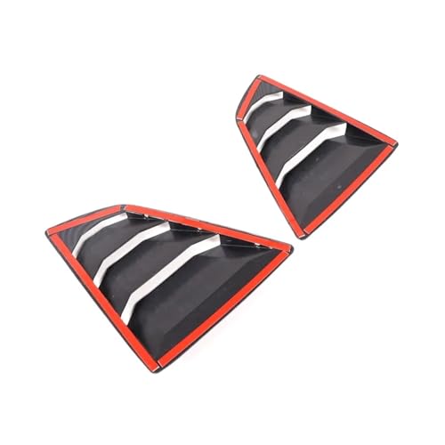 Compatible with 370Z Z34 2009-2020 ABS Carbon Fiber Car Rear Side Window Blind Shutter Louver Cover Trim Exterior Accessories(Carbon Fiber)