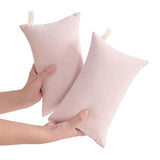 NTBAY Tiny Pillows, Down Alternative 7"x11" Microfiber Mini Pillow for Travel, Pets, Soft Machine Washable Small Pillows for Neck, Wrist, Lumbar and Knee, Pink