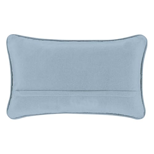 Boho Living Jada Decorative Throw, (1) 12" x 20" Pillow Cover, Light Blue