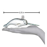 Old World Christmas NARWHAL Ornament, Multi 2x6
