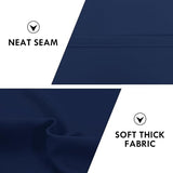 DWCN Navy Blue Blackout Curtains for Bedroom 63 Inches Long 2 Panels Set Window Drapes Thermal Insulated Room Darkening Rod Pocket Curtains for Kids Boys Room (W42 x L63 Inch, Navy Blue)