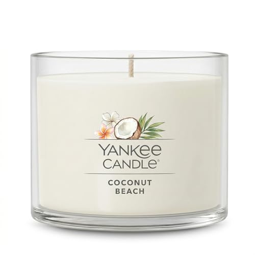 Yankee Candle Mini Jar Scented Candles, Small Single Wick Candle Set, Soy Wax Blend, Vanilla Cupcake, Lilac Blossoms, Coconut Beach, Pink Sands (Sweet Serenity Variety Pack)