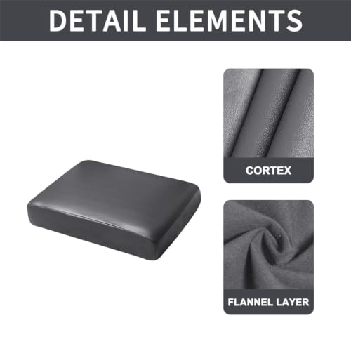 PU Leather Couch Cushion Covers Slipcover Indoor and Outdoor Waterproof Sofa Cushion Protector Covers for Living Room Individual Pets Sofa Cushions