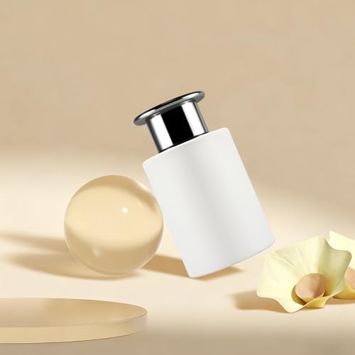 Glass Diffuser Bottles White Diffuser Jars with Silver Caps Set of 4 – 4.2 inches High, 120ml 4.06 Ounce. Fragrance Accessories Use for DIY Replacement Reed Diffuser Sets.