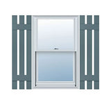 Mid America 00031235004 Standard Size Three Board Spaced Vinyl Shutters, w/Installation Shutter-Lok's & Matching Screws (Per Pair), 004, 12'W x 35'H, Wedgewood Blue