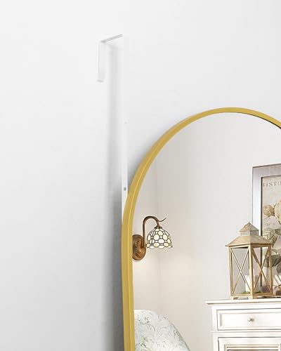 Otlsh 14"48" Arch Wall Mirror, Over The Door, Thin Frame Aluminum Alloy for Bedroom, Living Room, Entryway - Gold
