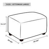 Easy-Going Ottoman Large Bundles loveseat slipcover