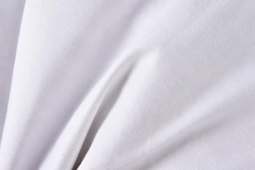 32 Inch Round Diameter Down Alternative Decorative Pillow Insert, Cotton Cover, White
