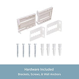 Kenney 506AP Classic 2.5 Adjustable Projection, 28 to 48-Inch Wide Pocket Curtain Rod, White