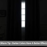 Yakamok Room Darkening Gray Blackout Curtains 84 Inch Long Light Blocking Thermal Insulated Window Treatment Grommet Drapes for Bedroom Living Room, 52W x 84L, Grey Curtains, 2 Panels