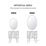 Frameless Oval Bathroom Mirror, 20x28 Inch Beveled Edge Vanity Wall Mirror for Over Sink, Modern Decorative Mirror for Bathroom, Bedroom, Entryway