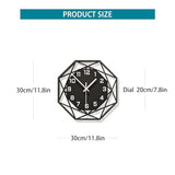 Modern Wall Clocks for Living Room Decor 12in Black Wall Clock Silent Non-Ticking Quartz Battery Operated for Office Kitchen Bedroom Bathroom Minimalist Small Clock Decoration Easy to Read