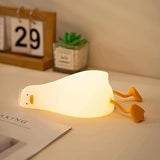 Cute Duck/Chicken/Rabbit/Panda NightLight, LED Squishy Animal Novelty Lamp for Toddler Baby Kids, Nursery Touch Kawaii Room/House Decor Bedside Touch Lamp for Breastfeeding