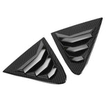 for Rear Window Louver Shutter for Carola 14-18 Side Air Vents Cover Trim Exterior A Pair(Glossy Black)