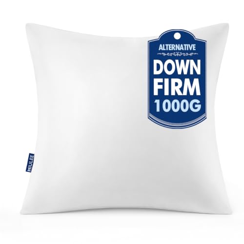 MIULEE 28x28 Euro Pillow Insert 1 Pack, Throw Pillows for Couch Bed