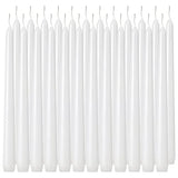 Tuyai 36 Pack Tall White Taper Candles, 10 inch (H) Dripless, Unscented Dinner Candle, Smokeless Taper Candles, Paraffin Wax with Cotton Wicks, 8 Hours Burn Time