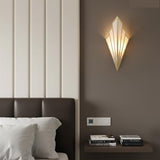 Modern Art Deco Wall Sconce, Iron Fan Shaped Wall Light Fixture, Minimalist Linen Fabric Sconce with Metal Accents, Hardwired Wall Lamp for Bedroom Living Room Hallway Corridor Parlor(Gold)