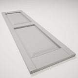 Ekena Millwork Lifetime Vinyl LP2S12X03500PG Standard Two Equal Panel Vinyls, Raised Panel Vinyl Shutters, w/Installation Shutter-Lok's & Matching Screws (Per Pair), 12"W x 35"H, Paintable