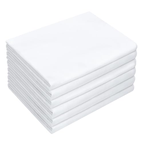 6 Pack Decorative 100% Cotton Pillow Covers 20" x 20" No Inserts