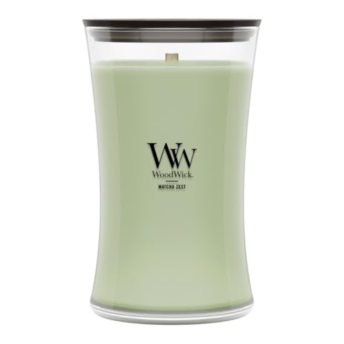 WoodWick Matcha Zest Scented Candle, Crackling Wick, 21.5oz