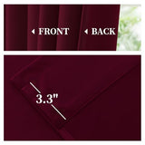 Yakamok Velvet Curtains 84 inches 2 Panels - Luxury Room Darkening Wine Red Curtains for Bedroom Living Room Thermal Insulated Super Soft Window Drapes Rod Pocket, Wine Red, W52 x L84 inches