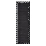 GarveeHome 2.5x10 Scalloped Washable Runner Rug Long Hallway Kitchen Rug