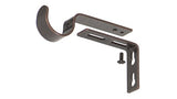 Ivilon Adjustable Brackets for Curtain Rods - for 1 or 1 1/8 Inch Rods. Set of 2 - Oil Rubbed Bronze