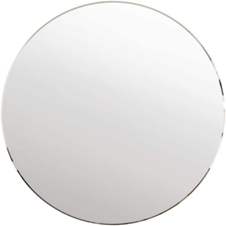 8 inch Glass Round Mirror Circle Wall Mounted for Bathroom, Living Room, Home Decor, Small Round Mirror Plate Trays for Wedding Table Centerpieces