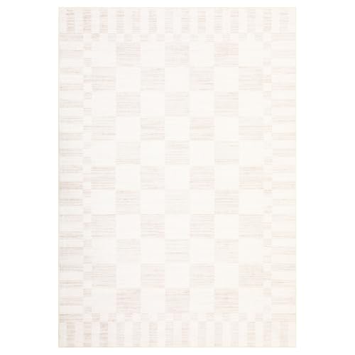 GarveeHome Beige Checkered Rug 5x7 Area Rugs Washable Checkerbroad 5x7 Rug