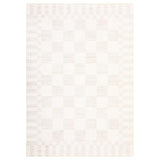 GarveeHome Beige Checkered Rug 5x7 Area Rugs Washable Checkerbroad 5x7 Rug