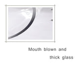 6" Wide 8" High Large Hand Blown Sturdy Clear Cylinder Glass Vase, Centerpiece Flower Vase for Rose, Tulip, Boquets, Hurricane Candle Holder (1, 6"x8")