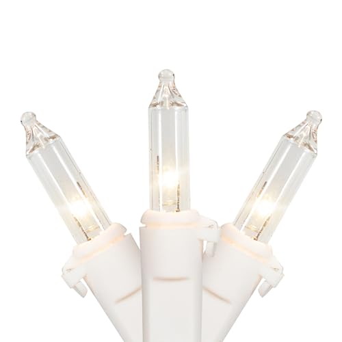 Northlight Mini Incandescent Christmas Lights - Clear - 4' White Wire - 10ct