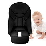 High Chair Cushion, Baby Dining Chair Seat Cover, Seat Cushion Breathable Pad, Foldable Baby Highchair Cover, Protects from Spills and Crumbs for Baoneo, Kosmic Jané, Siesta Zero3 (Black)