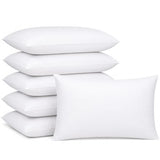 12 x 20 Inch Throw Pillow Inserts – Set of 6 Rectangluar Lumbar Cushions with Polyester Fill for Decorative Pillow Covers